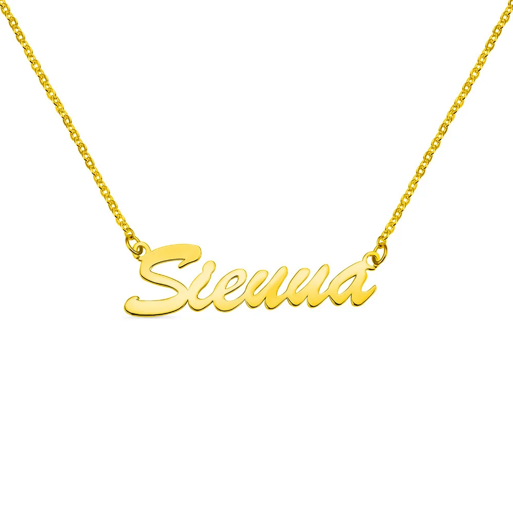 Sienna Style Name Necklace in Sterling Silver