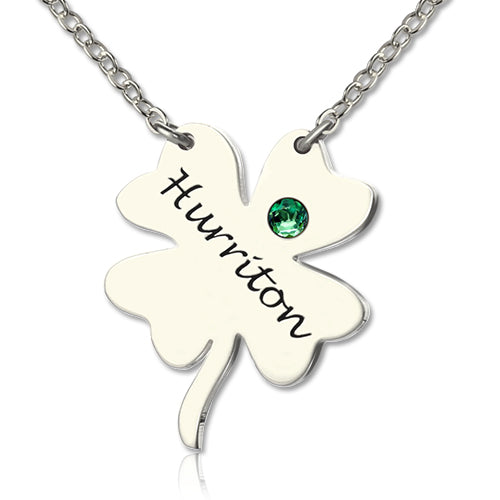 Clover Good Luck Charms Shamrocks Necklace Sterling Silver