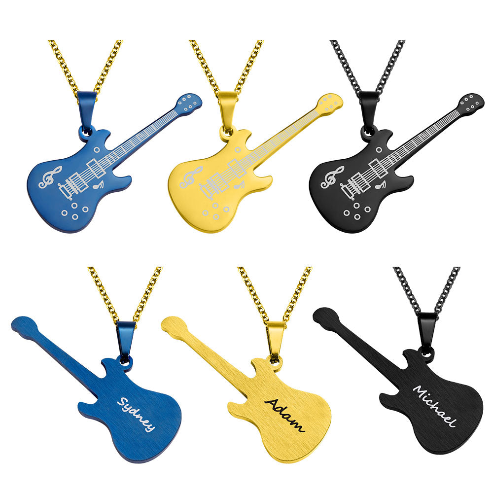 Personalized Guitar Necklace Gifts for Guitar Enthusiast