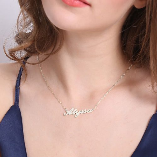 Collana personalizzata con nome Carrie in argento sterling 