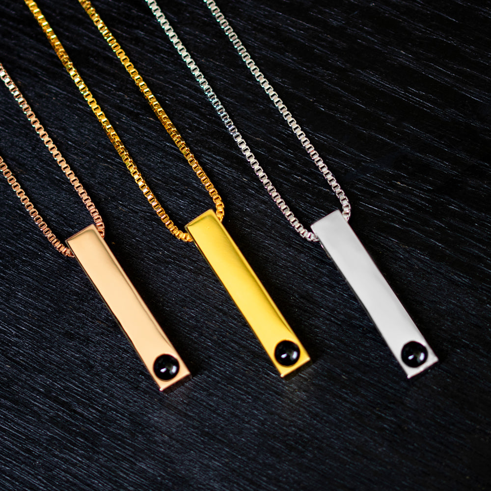 Custom Bar Projection Necklace