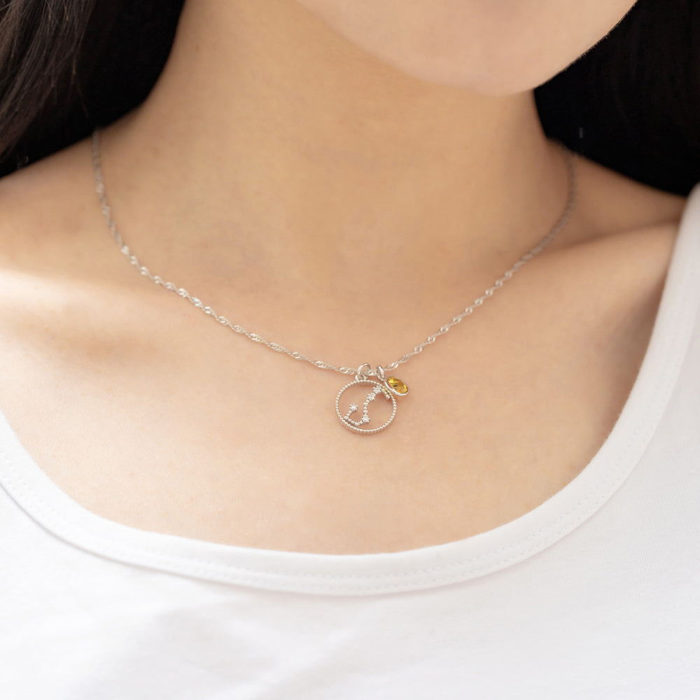 Collana personalizzata con pietra portafortuna dello zodiaco, regalo di compleanno 