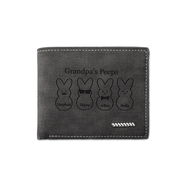 Personalized Men Easter Bunny Wallet