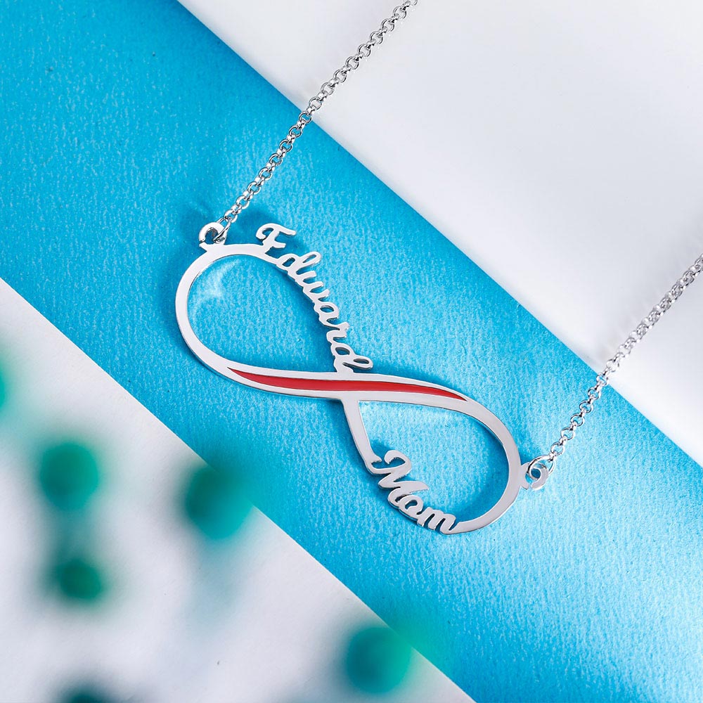 Collana personalizzata con nome infinito del pompiere in acciaio inossidabile