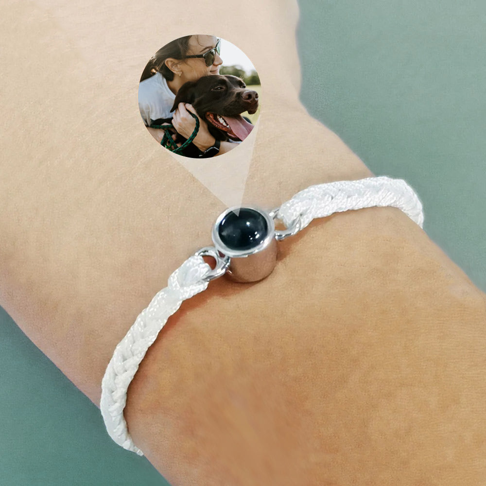 Custom Circle Photo Projection Bracelet