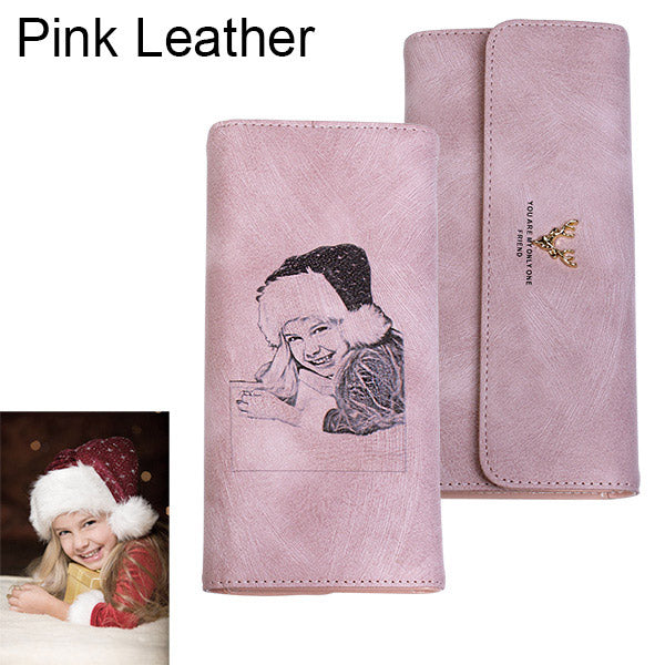 Women's Photo Leather Long Wallet