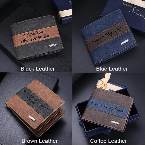 Personalized Leather Wallet for Men