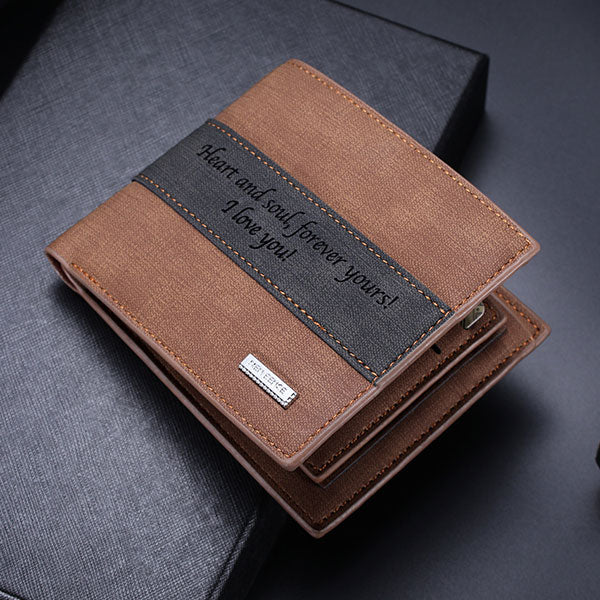 Personalized Leather Wallet for Men