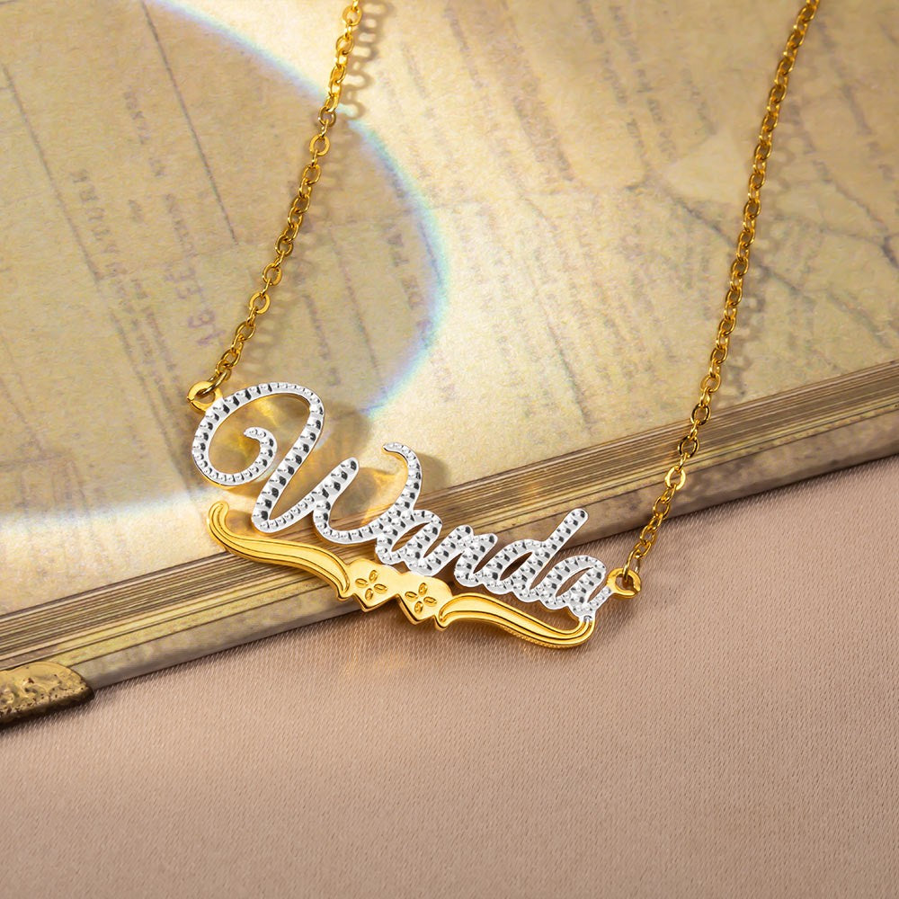 Personalized Lace Name Necklace