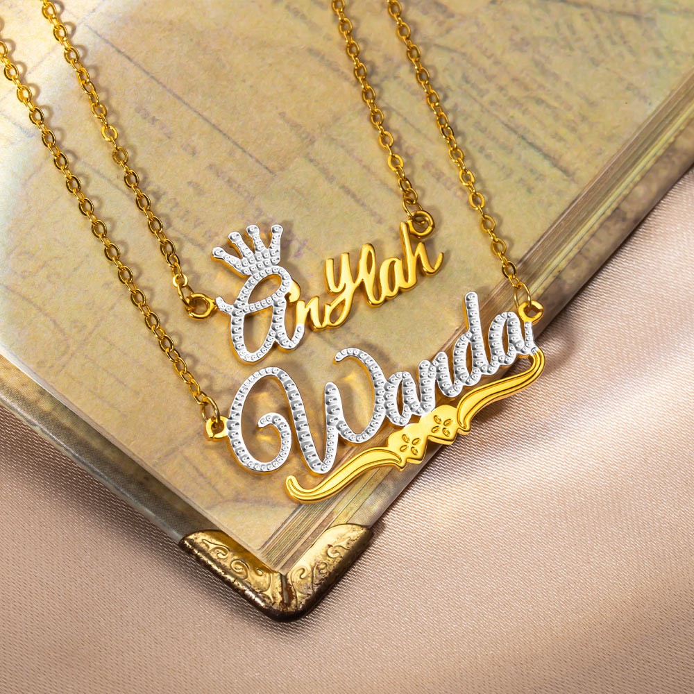 Personalized Lace Name Necklace