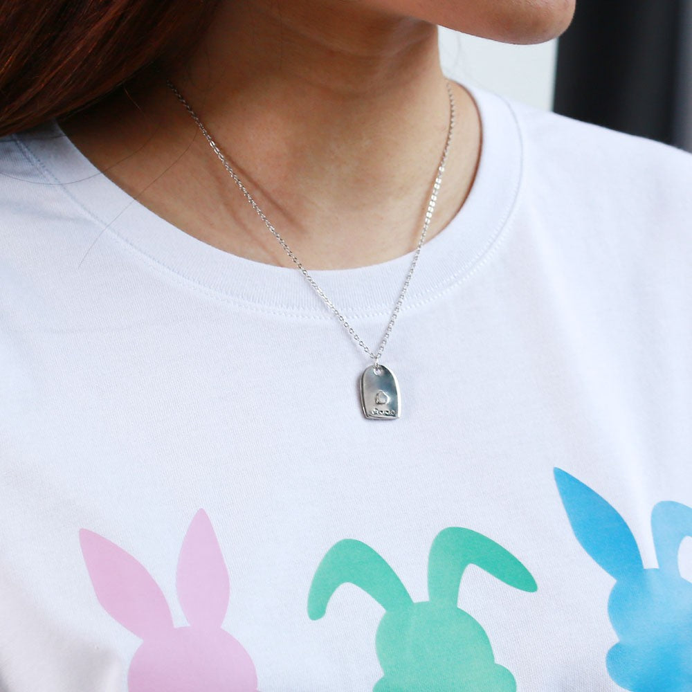 Collana con cuore abbinato con nome personalizzato per coppia, set da 2