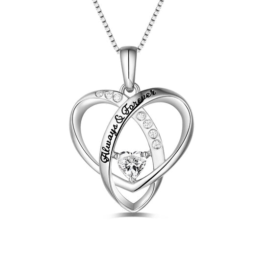 Collana personalizzata con cuore "Always &amp; Forever" 