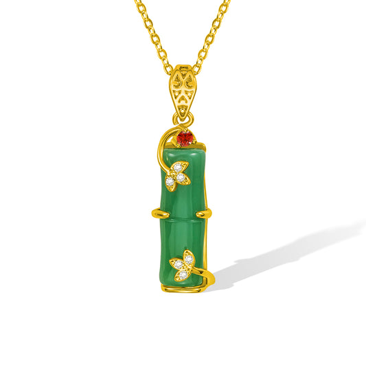 Collana di giada con pietra portafortuna, collana amuleto di giada, collana con ciondolo di giada, collana con ciondolo, regalo per la festa della mamma per mamma/nonna