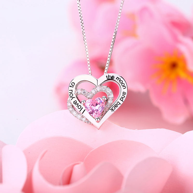 Customized Triple Heart Necklace For Mother's Day Jewelry