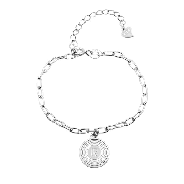 Braccialetto iniziale Odeion personalizzato - Argento Sterling 925 