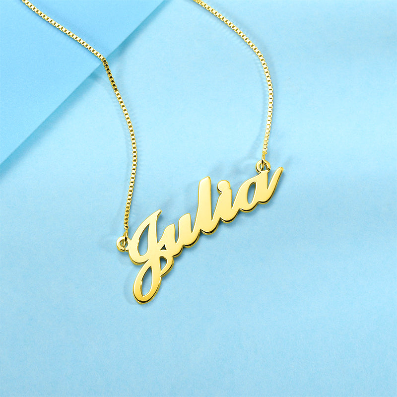 Personalized Classic Name Necklace in Silver