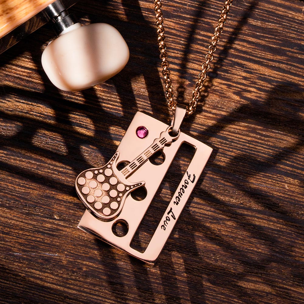 Personalized Musical Instruments Necklaces Set of 2