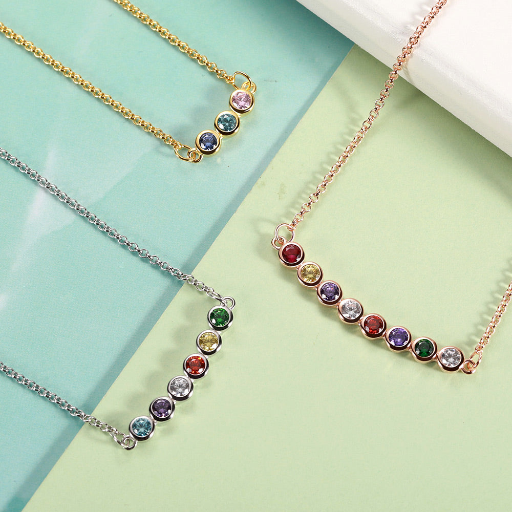 Personalized Birthstone Necklace