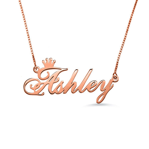 Collana con corona personalizzata in argento sterling 