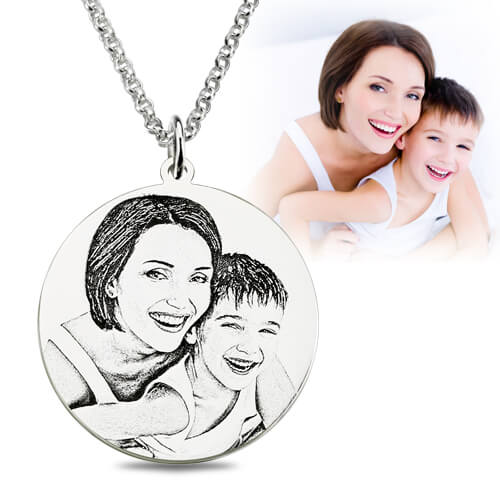 Collana personalizzata con foto incisa 