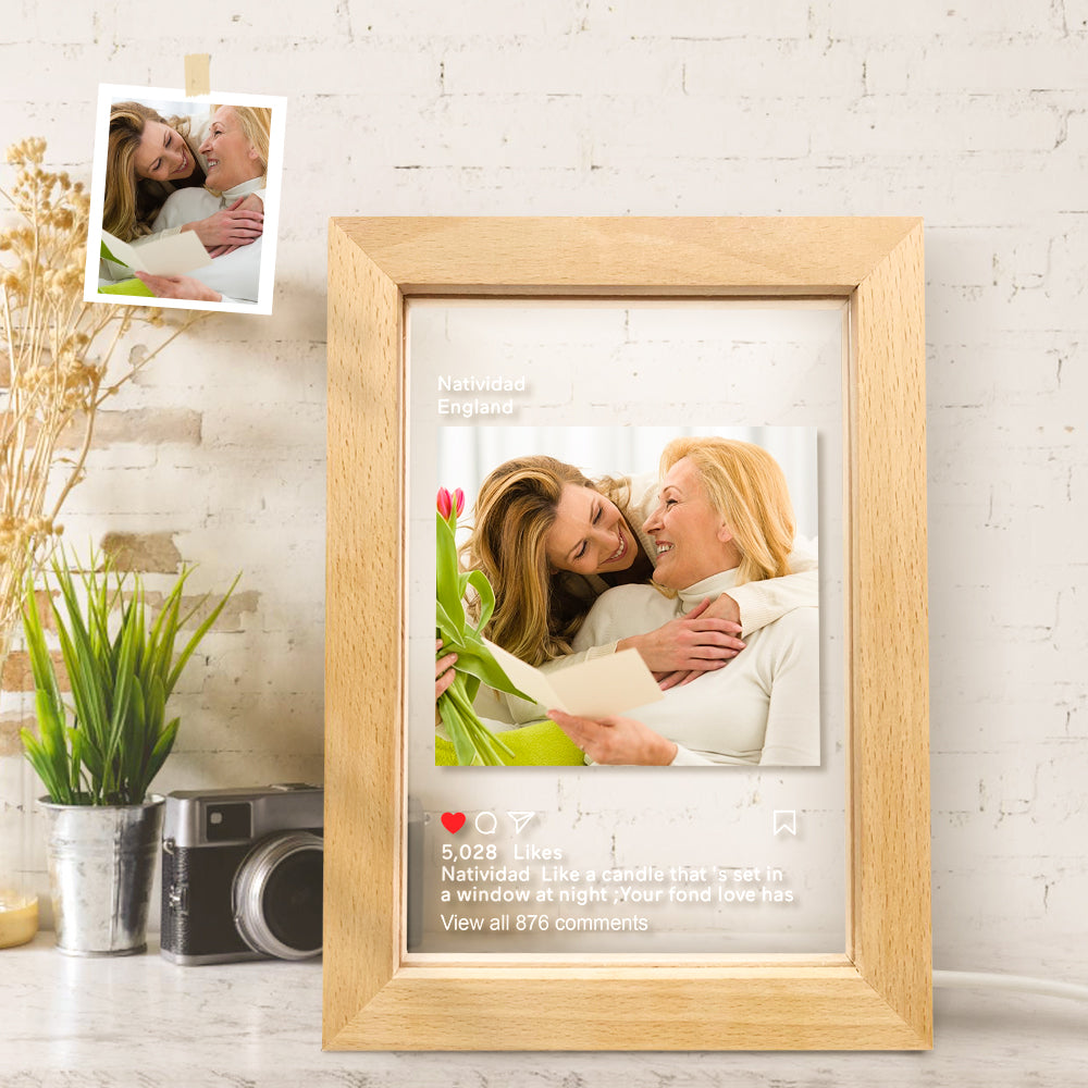 Personalized Instagram Led Night Lamp Picture Frame Night Light