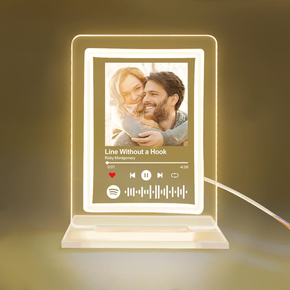 Custom Spotify Night Light Personalized Music Plaque Gifts for Lovers